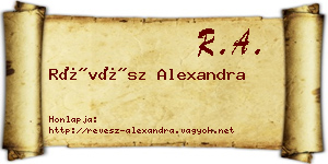 Révész Alexandra névjegykártya